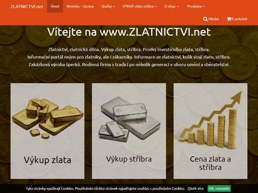 zlatnictví, výkup zlata, stříbra, opravy