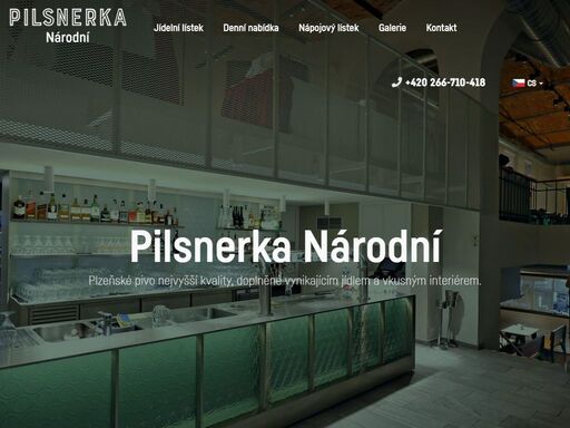 pilsnerka  národní  nabízi plzeňské pivo nejvyšší kvality, doplněné vynikajícím jídlem a vkusným interiérem. přesvědčte se. najdete nás v lokalitě praha.