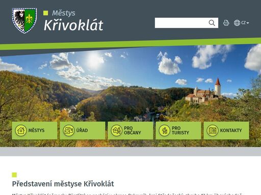 oficiální stránky městyse křivoklát
