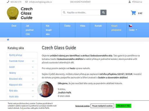 czech glass guide je jedinečný nástroj pro identifikaci a přiřazení československého skla. objevte historii, designéry a výrobce skla, které formovalo umění 20. století. přístup k obsahu je možný po zadání hesla, které obdržíte po zaplacení ročního abonentního příspěvku.