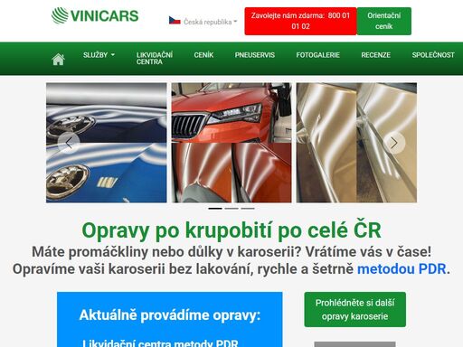 opravy po krupobití provádíme moderní metodou pdr, bez nutnosti lakování. vůz opravou neztrácí na hodnotě - vinicars