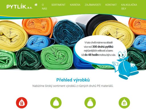nabízíme široký sortiment výrobků z různých druhů pe materiálů.