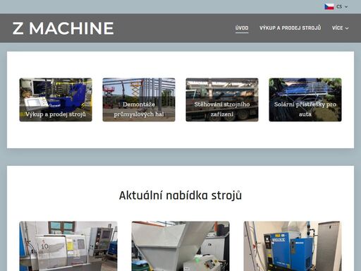 z machine se specializuje na výkup a prodej použitých strojů všeho druhu. nabízíme rychlé, spolehlivé a férové služby včetně dopravy a řešení finančních potíží.