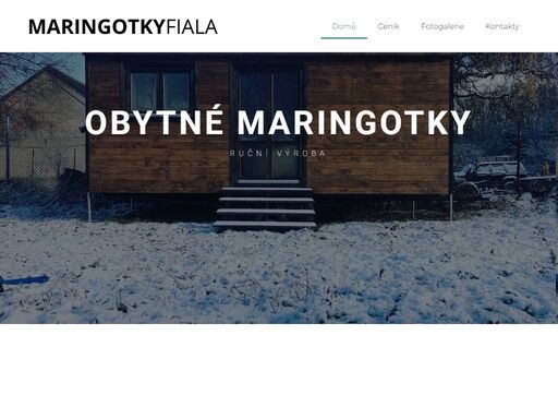 ručně vyráběné maringotky