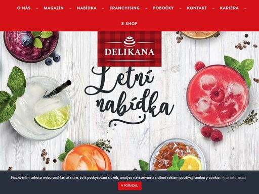 delikana cukrárna & kavárna - síť cukráren v čr a sr - zákusky, dorty, chlebíčky, zmrzliny