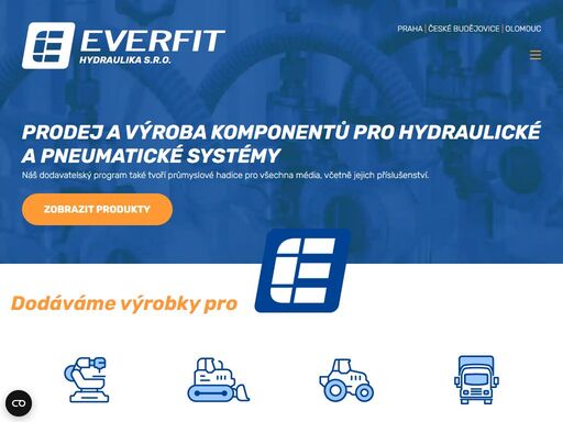 everfit hydraulika se zabýváme se výrobou vysokotlakých hydraulických hadic, použitelných pro všechny typy strojů ve všech oborech.
