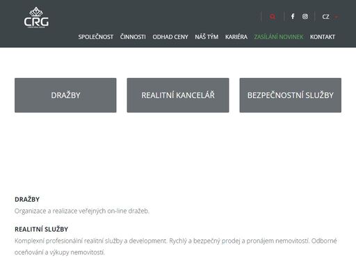 credo real group a.s. zajišťuje prodej a pronájem nemovitostí, development a komerční bezpečnost.