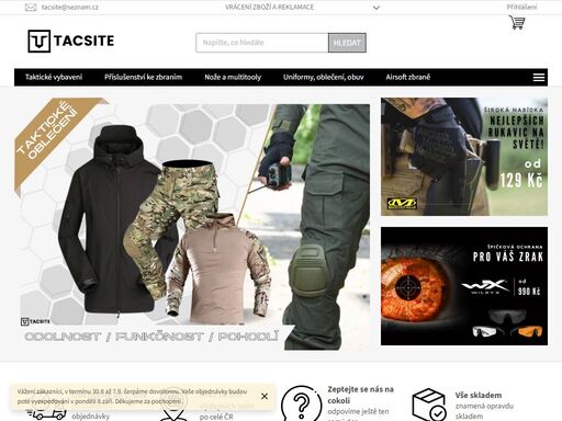 široká nabídka příslušenství pro airsoft a taktického vybavení pro každého hráče.