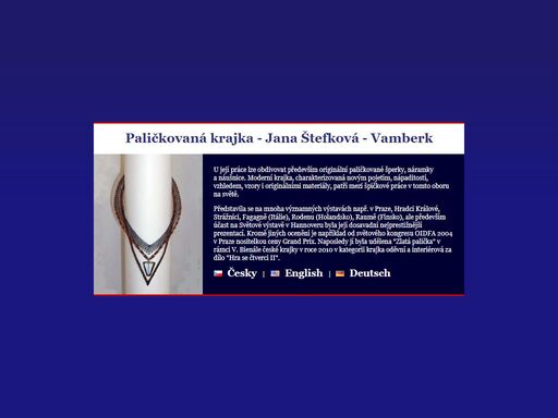 paličkovaná krajka - jana štefková, vamberk