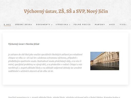 výchovný ústav v novém jičíně