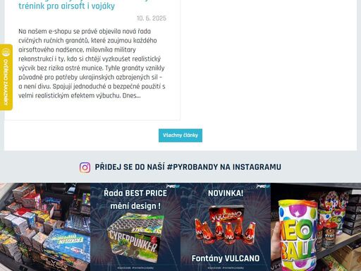 zábavní pyrotechnika ? vybírej z široké nabídky: ?? kompaktní ohňostroje, ?? petardy, dýmovnice, dětská pyrotechnika a mnoho dalšího na našem eshopu...