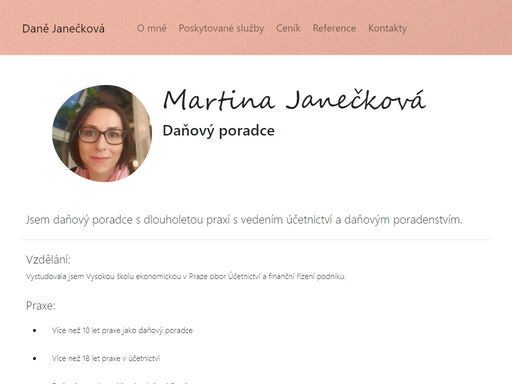 www.danejaneckova.cz