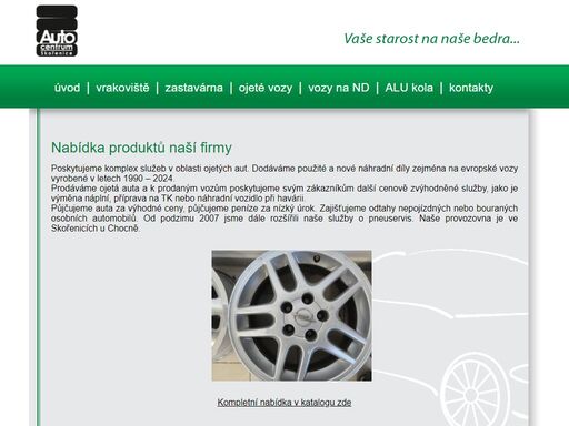 autow - autovrakoviště skořenice