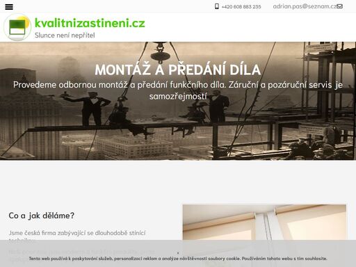 dodání a montáž interiérové stínící techniky (žaluzie, rolety, římské rolety, rolety den-noc, japonské stěny, závěsy, plisé žaluzie, dřevěné žaluzie ) v olomouci, prostějově, přerově a celém olomouckém a částečně zlínském kraji. osobní konzultace, zaměření a zpracování cenové nabídky. po domluvě zadávám do výroby a konečná realizace s předáním funkčního díla. tak jako je každý člověk individualitou, je i naše bydlení realizací našich snů a přání. dnešní moderní interiérové stínění nabízí množství jedinečných řešení, které díky nápaditým materiálům dokážou udělat z našich domovů místo, kam se rádi vracíme a trávíme krásné chvíle.