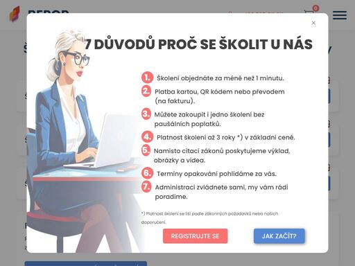 online školení bezpečnosti práce, požární ochrany a referentských vozidel. máme více jak 12 let zkušeností a 100k+ vydaných certifikátů. přidejte se i vy.