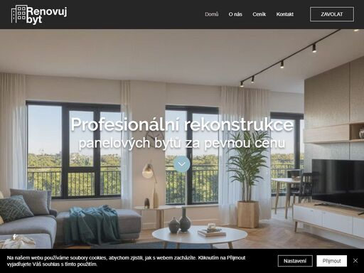 rekonstrukce panelových bytů s pevnou cenou a termínem pro vaši maximální spokojenost, to je renovuj byt s.r.o.