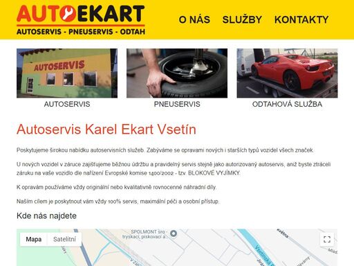 autoservis ekart vsetín - opravy nových i starších typů vozidel všech značek, pneuservis a odtahová služba