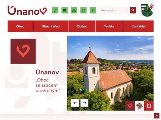obec únanov