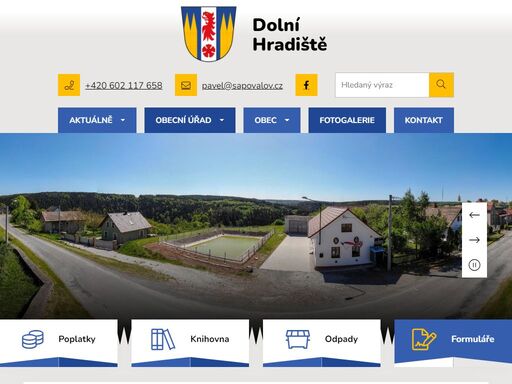 oficiální stránky obce dolní hradiště