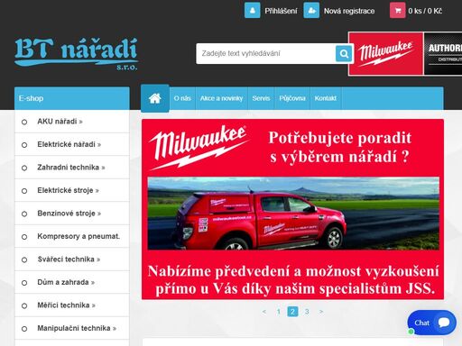 kamenný a internetový obchod s profi i hobby nářadím