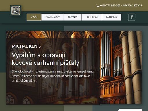 specialista na výrobu varhanních píšťal. kvalitní řemeslo s tradicí. objednejte si varhanní píšťaly na míru. kvalita, poctivá ruční práce, dlouholeté zkušenosti. 