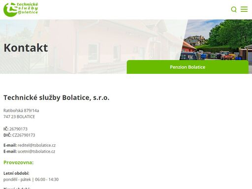 jedním z hlavních cílů firmy je rozšířit své služby dle požadavků občanů obce bolatice. dalším z cílu je vyhovět potřebám a požadavkům občanů obce.
