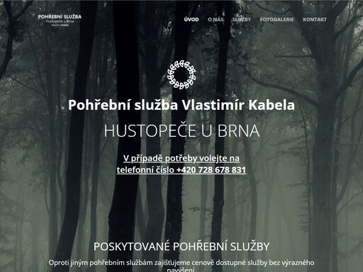pohřební služba kabela se sídlem v hustopečích u brna zajišťující pohřeb a veškeré služby s ním spojené.