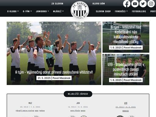 oficiální stránky klubu fc slovan havlíčkův brod