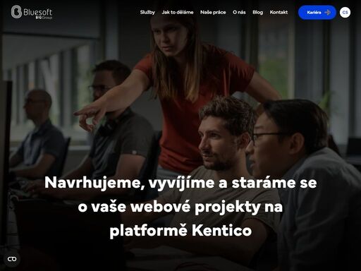 navrhujeme, vyvíjíme a staráme se o vaše webové projekty na platformě kentico | bluesoft