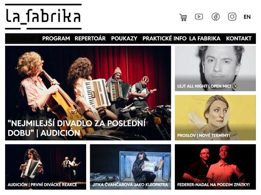 la fabrika - divadlo, tanec, film, visual arts - kulturní prostor v praze holešovicích