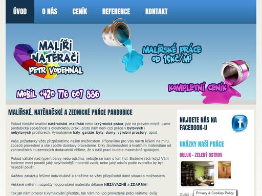 pardubičtí malíři provádí zednické, malířské a natěračské práce nejen v pardubicích. máme dlouholetou praxi a odvedeme svoji práci kvalitně!