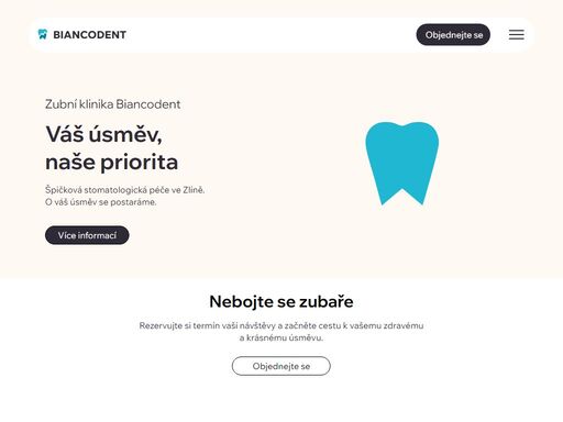 zlínská stomatologická klinika biancodent mddr. matěje bernáta poskytující špičkovou stomatologickou péči s nadstandardními zárukami.