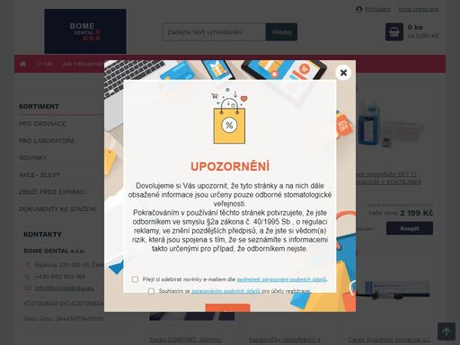 internetový prodej stomatologického sortimentu pro ordinace, ale i pro laboratoře za nejlepší ceny na trhu