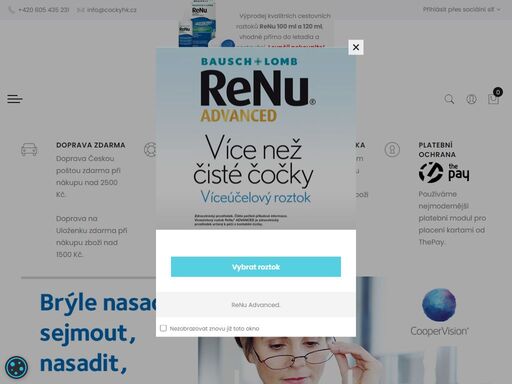 kontaktní čočky, roztoky a příslušenství ke kontaktním čočkám. shop cockyhk.cz hradec králové.