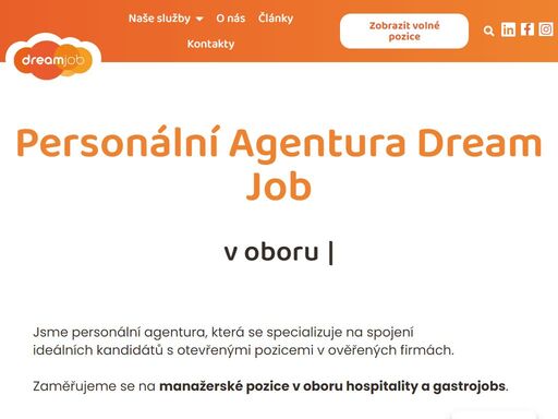 jsme personální agentura, která se specializuje na spojení ideálních?kandidátů s otevřenými pozicemi v ověřených firmách v oboru gastro jobs .