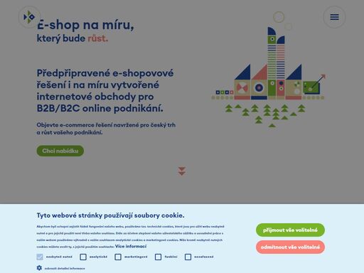 předpřipravené e-shopy i na míru vytvořené internetové obchody pro b2b/b2c online podnikání. e-commerce řešení pro vaše podnikání.