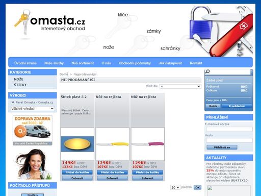 omasta - klíče - rytectví - zábřeh