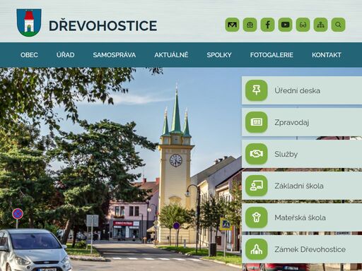 oficiální stránky městyse dřevohostice