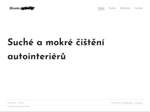 suché a mokré čištění interiérů automobilů - provodov