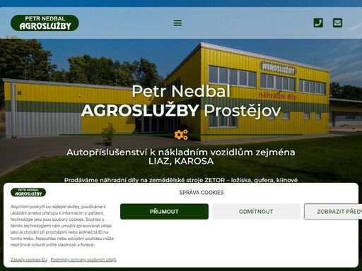 agroslužby prostějov - petr nedbal ? prodáváme náhradní díly na zemědělské stroje zetor ? prodej autopříslušenství k nákladním vozidlům