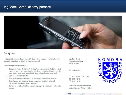 ing. zora černá - daňový poradce hodonín