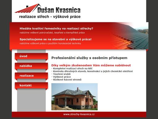 realizace střech kvasnica, pokrývačství, klempířství, tesařství, choceň