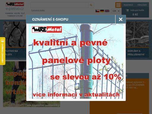 největší e-shop s pletivem v čr