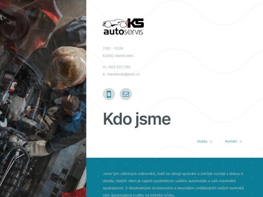 váš důvěryhodný partner v péči o vaše vozidlo. specializujeme se na mechanické, elektrické a karosářské práce, pneuservis, přípravu na stk a údržbu vozidel.
