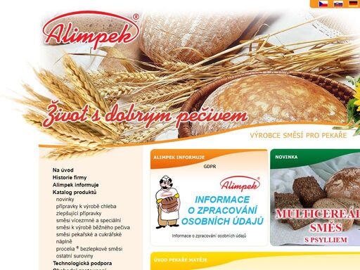 alimpek úvodní strana