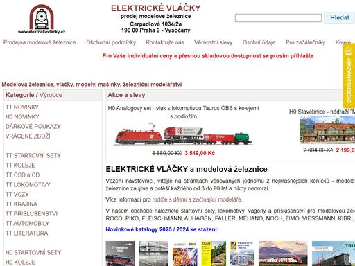 modelová železnice a elektrické vláčky - modelová železnice praha. prodáváme startovní sety, lokomotivy, vagóny a příslušenství pro modelovou železnici.