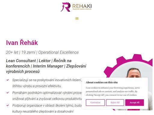 jsem mentor pro výrobní firmy. zeštíhluji firmám procesy a motivuji jejich zaměstnance, aby byli co nejvýkonnější. a rád pomohu snížit náklady a zvýšit zisky i vám.