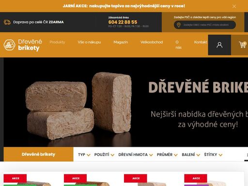 český dodavatel dřevěných briket špičkové kvality. ?? široká nabídka briket s rozvozem po celé čr zdarma.