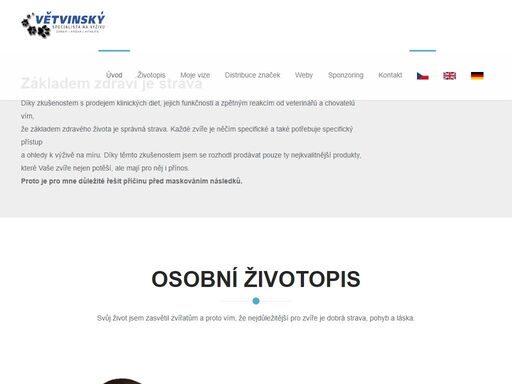 petr větvinský, specialista na zvířecí výživu