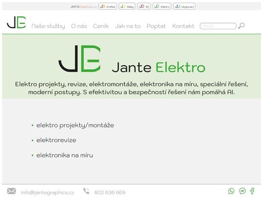 tvoříme projekty v oblasti elektro, slaboproud, silnoproud, budovy, rozvaděče, revize, elektronika na míru.
